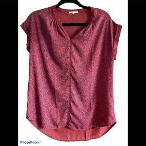 5/$20 Pleione Pink and Blue Top Size XS